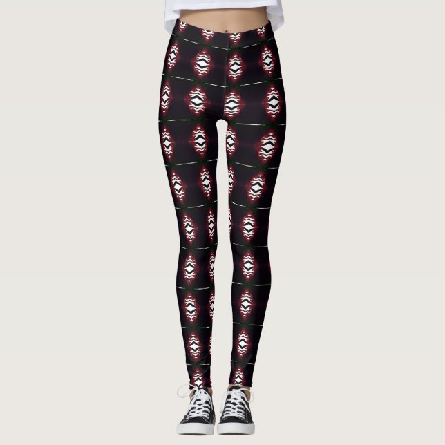 Legging Pernas Vivas: Meias-calças com Padrões Únicos em A (Frente)