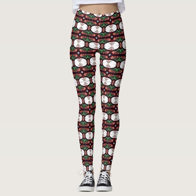 Legging Pernas Vivas: Meias-calças com Padrões Únicos em A (Frente)