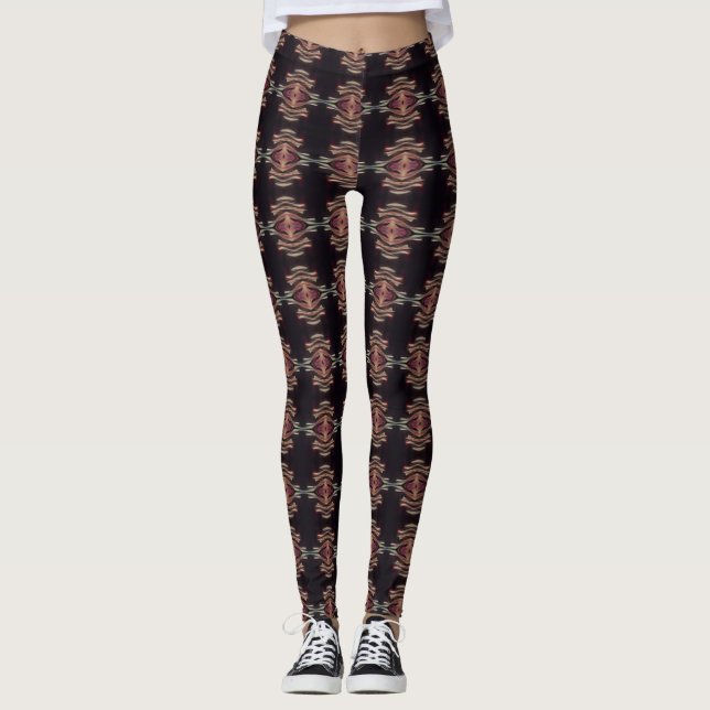 Legging Pernas Vivas: Meias-calças com Padrões Únicos em A (Frente)