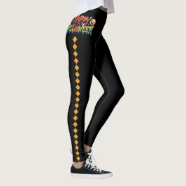 Legging Perninhas-de-bruxa-do-Halloween