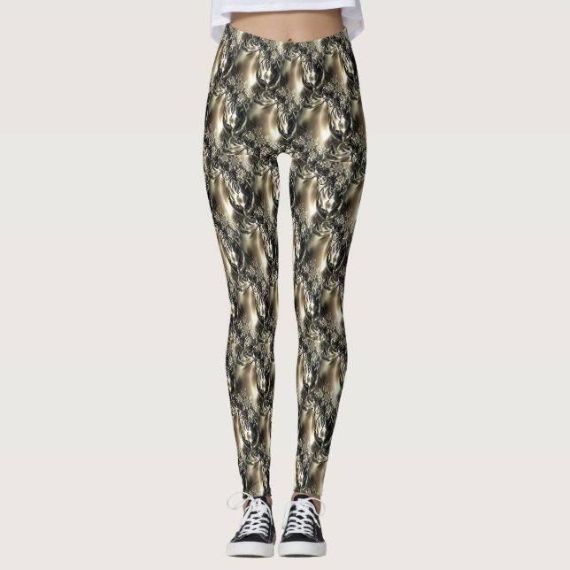 Legging Pérolas Douradas (Frente)