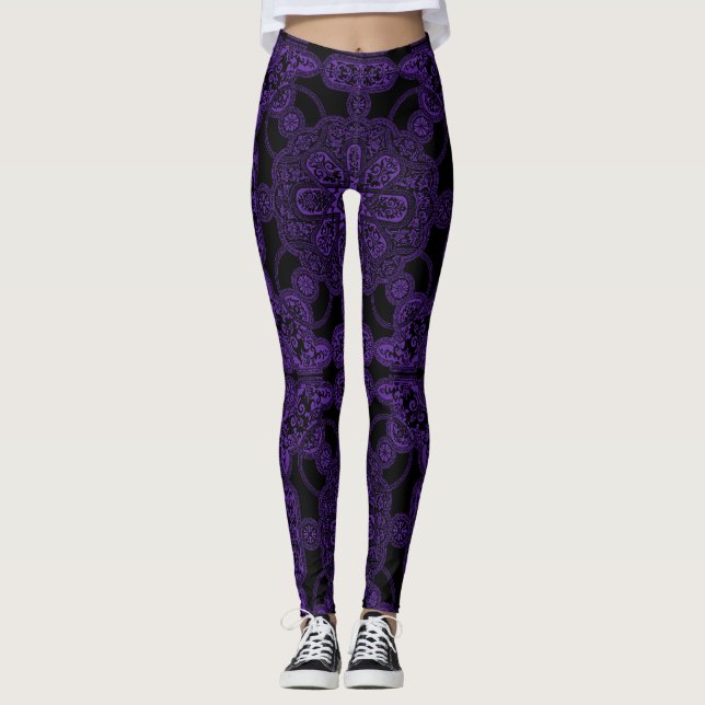 Legging Persa Roxo  (Frente)