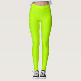Legging Personalização Amarelo Fluro