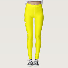 Legging Personalização Amarelo Fluro