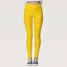 Legging Personalização Amarelo Fluro