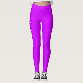 Legging Personalização Roxo Fluro Light