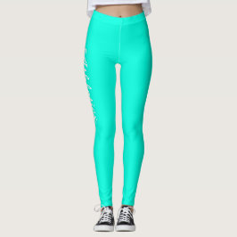 Legging Personalização Verde Fluro