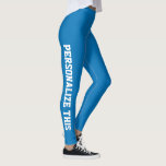 Legging Personalizado Feito<br><div class="desc">Fácil de personalizar leggings personalizadas feitas de Ricaso - adicione seu próprio texto - altere a cor e a fonte do texto em segundo plano clicando em personalizar</div>