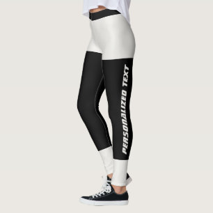 Legging Personalizado Moderno Neutro Fofo Preto Feito Sob 