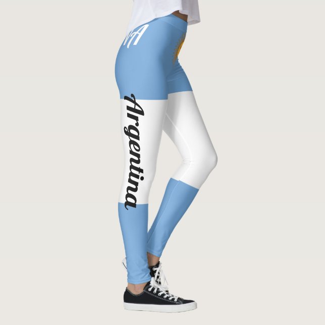Legging Personalizar a bandeira nacional da Argentina (Direita)
