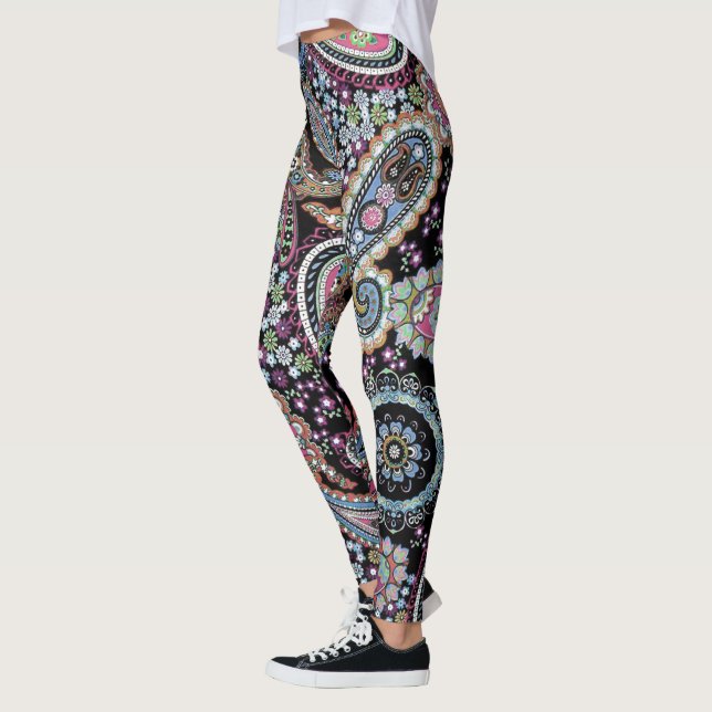 Legging Personalizar as Calças Retro Exclusivas de Hippy P (Esquerda)