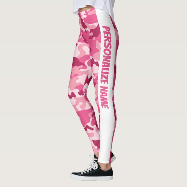 Legging PERSONALIZAR Camuflagem Rosa (Esquerda)
