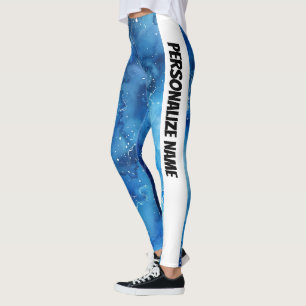 Legging PERSONALIZAR Cor de Água Azul