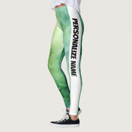 Legging PERSONALIZAR Cores de Água Verde da Casa da Moeda