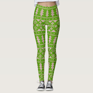 Legging Personalizar - Estilo de Suéter - Ioga de Natal Út