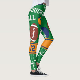 Legging PERSONALIZAR O NÚMERO DE FUTEBOL Padrão esportivo