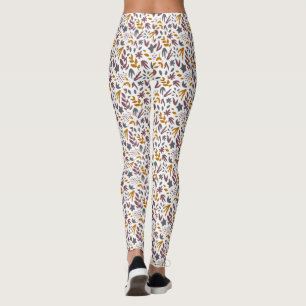 Legging Personalizar Padrão Botânico