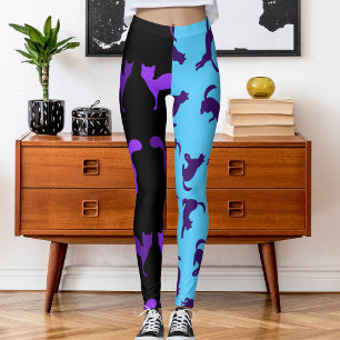 Legging Personalizar Padrão de Cat. Pet de Foto Preto Azur