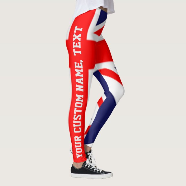 Legging Personalizável bandeira britânica personalizada (Direita)
