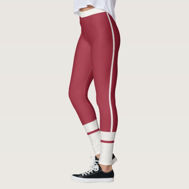 Legging Personalize Neutro Escuro Marrom Listras Athleisur (Esquerda)