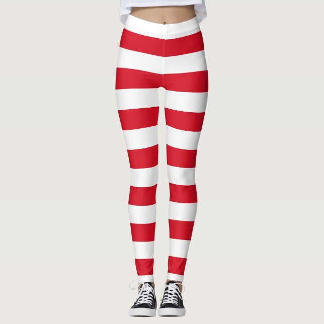 Legging Perú - Cores de Bandeiras Nacionais Horizontais (Frente)