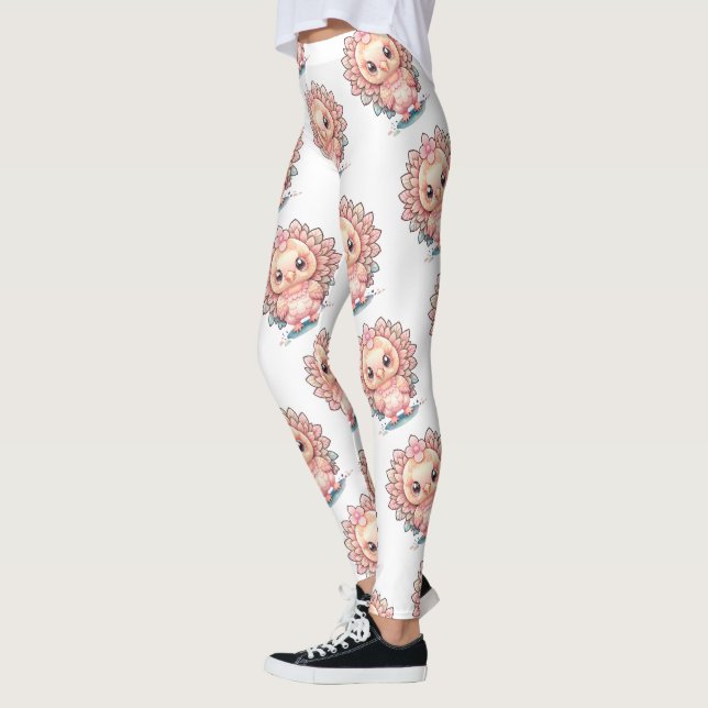 Legging Peru de Ação de Graças Fofo (Esquerda)