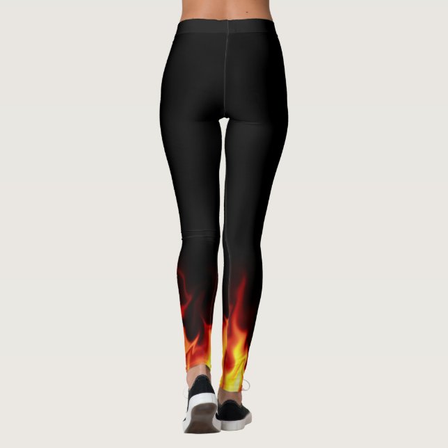 Legging Pés Nas Pernas De Fogo (Verso)
