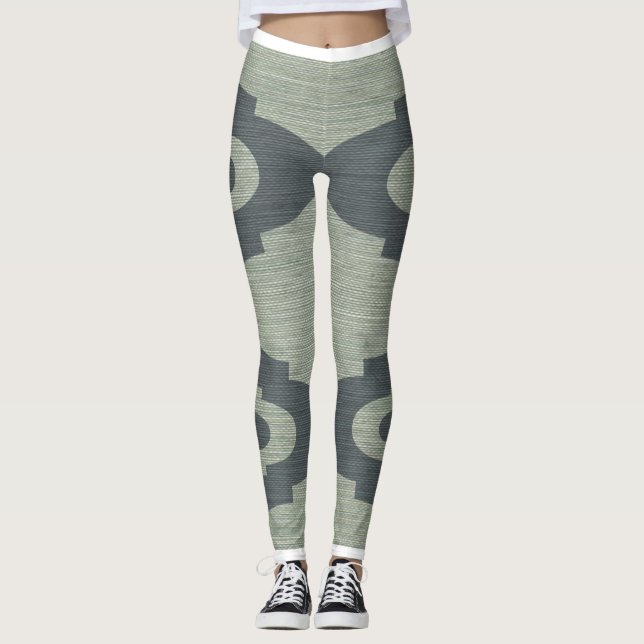 Legging Pés verde e azul dos Lulus (Frente)