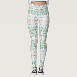 Legging Pêssego rosa e verde