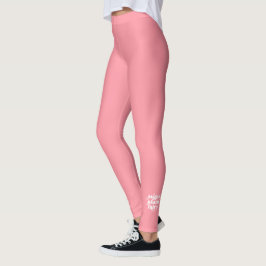 Legging Pêssego Sólido Personalizado