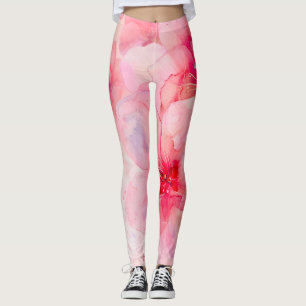 Legging Petal Elegância Cor-de-Água Rosa