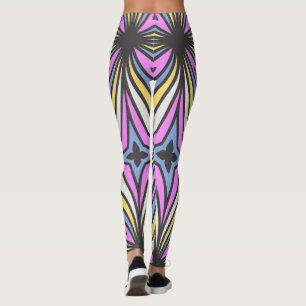 Legging Pétalas de Flor Coloridas Thunder_Cove