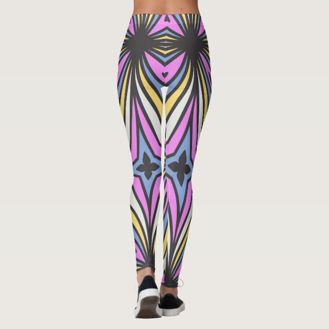 Legging Pétalas de Flor Coloridas Thunder_Cove (Verso)