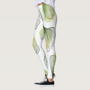 Legging Pétalas verdes