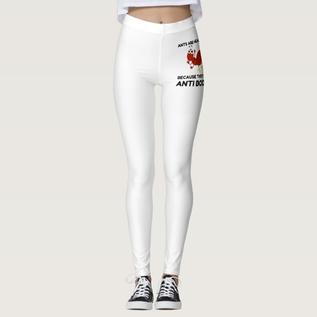 LEGGING PIADA DE CARTUM DE ANTI-CORPOS SAUDÁVEIS FORMIGAS (Frente)