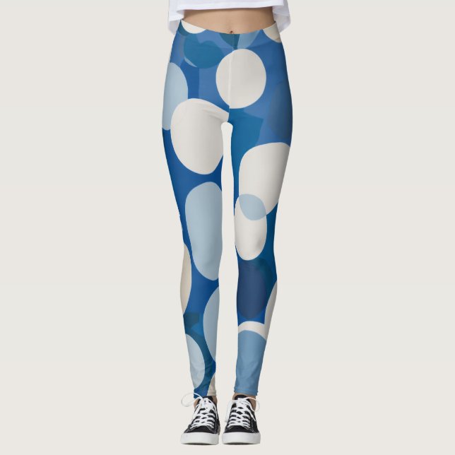 Legging picadas de manchas circulares (Frente)