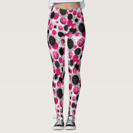 Legging Pickleballs fúcsia - caneleiras
