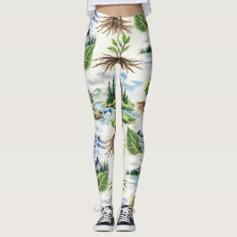Legging Picos de Montanha Padrão Sem Costura