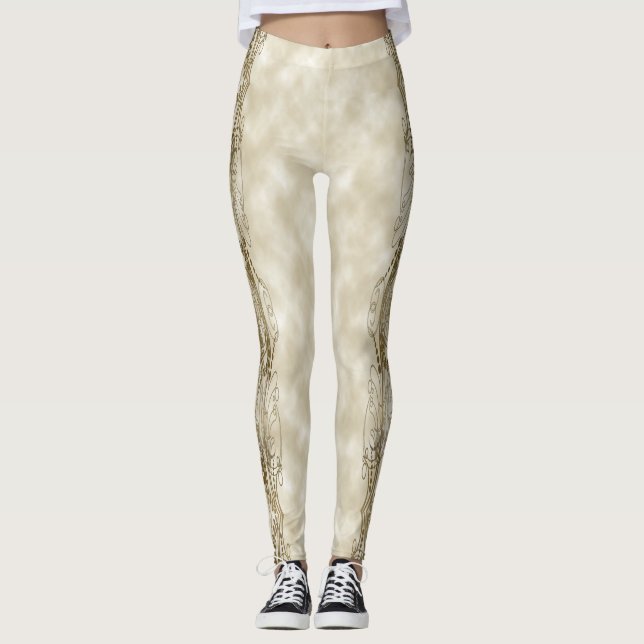 Legging Pilares ouros (Frente)