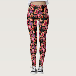 Legging Pilha bonito Texturizada Pilha Dupla Lollipops