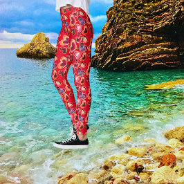 Legging Pilha bonito Texturizada Pilha Dupla Lollipops