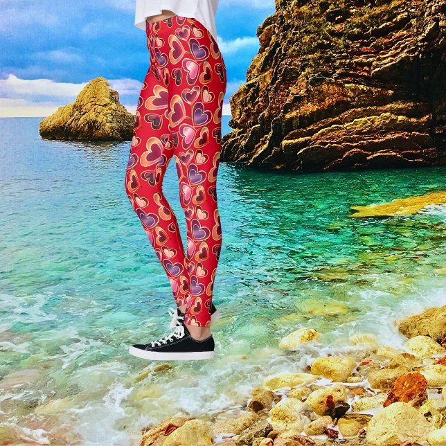 Legging Pilha bonito Texturizada Pilha Dupla Lollipops (Criador carregado)