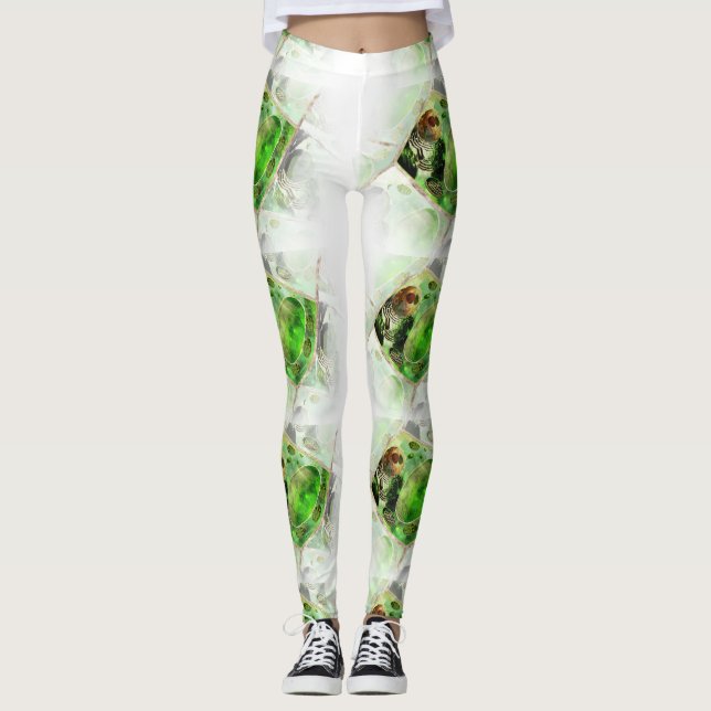 Legging Pilha da planta (Frente)