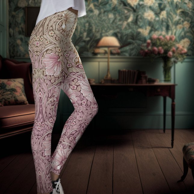 Legging Pimel de dois tons rosa poeirento e creme Morris (Criador carregado)