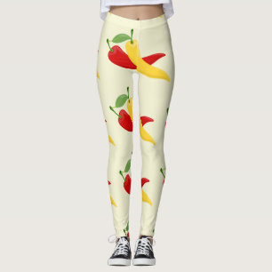 Legging Pimentões Verdes Amarelas Vermelhas Thunder_Cove