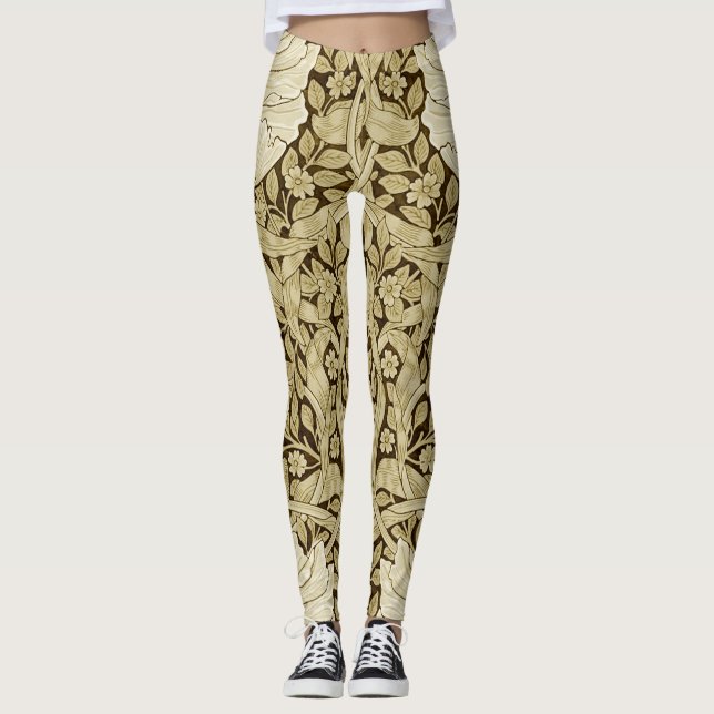 Legging Pimpernel Dourado, William Morris (Frente)