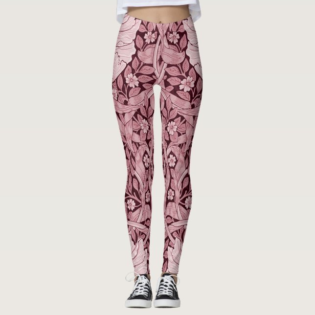 Legging Pimpernel Maroon, William Morris (Frente)