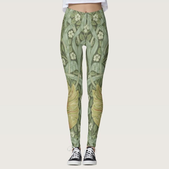 Legging Pimpernel Pattern (por William Morris) (Frente)