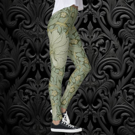Legging Pimpernel por William Morris Vintage Textil Floral