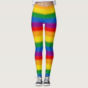 Legging Pincéis de cor do arco-íris LGBT